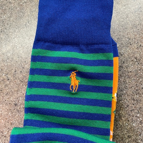 🆕 POLO Ralph Lauren Bearwaiian Knit Dress Trouser Socks 2Pack - Picture 4 of 5